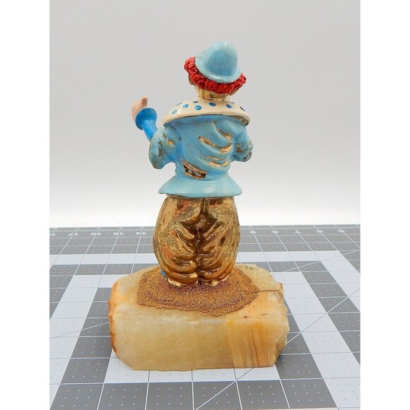 Ron Lee Clown With Lollipop Sculpture Signed 1980 Onyx Base - Picture 3 of 13